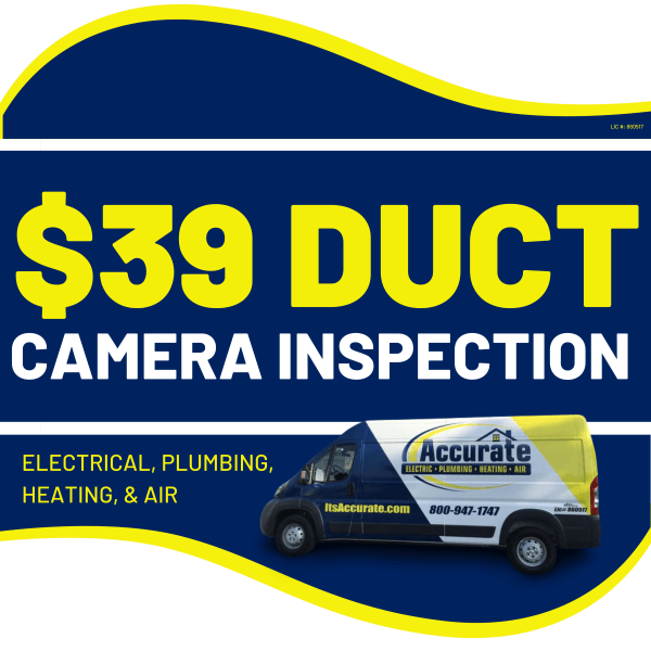 Coupon Savings for Duct Camera inspection