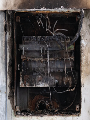 Burnt Out Electric Panel
