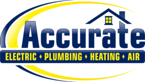Logo Accurate Electric, Plumbing, Heating and Air.