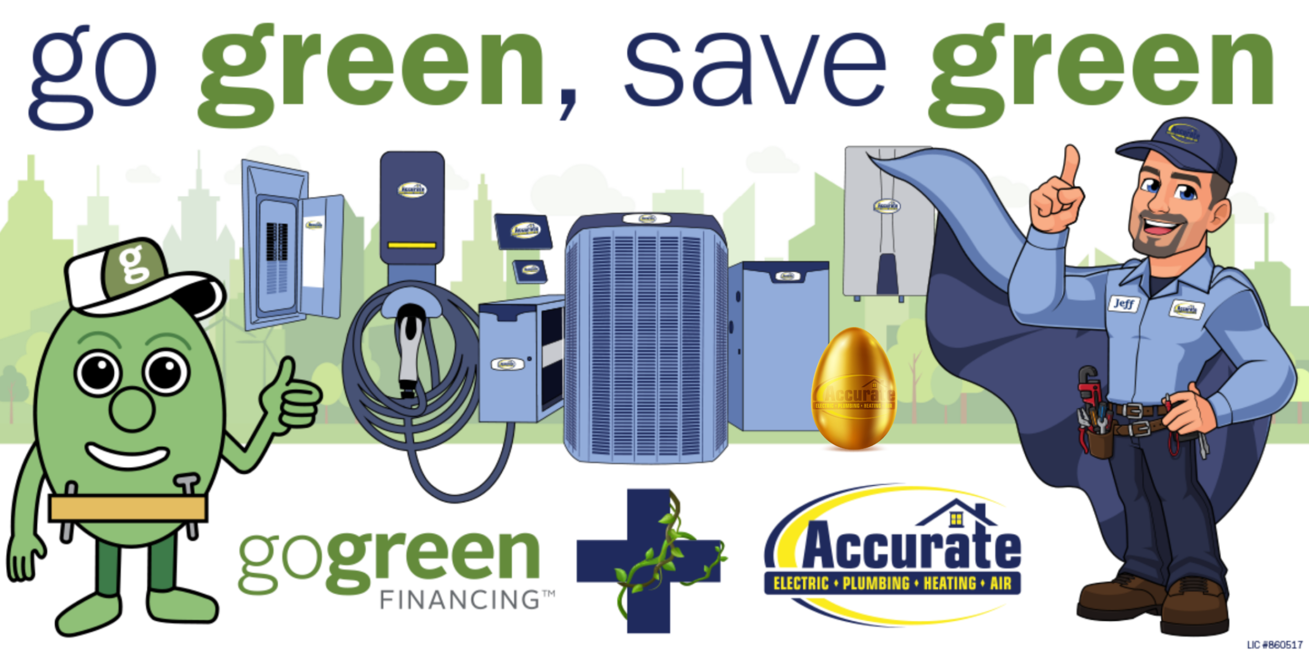 Easter Egg Graphic For Go Green Financing